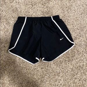 Girls black Nike shorts